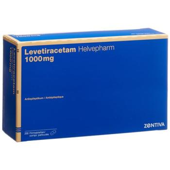 Levetiracetam Helvepharm Filmtabl 1000 mg 200 pcs