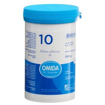 Omida Schuessler Nr10 sodium sulfuricum Tabl D 6 Ds 350 g