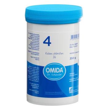 Omida Schuessler Nr4 potassium chloratum Tabl D 6 Ds 350 g