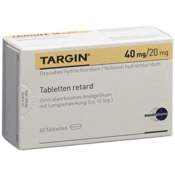 Targin Ret Tabl 40 mg/20 mg 60 pcs