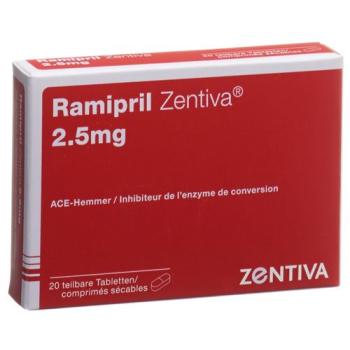 Ramipril Zentiva Tabl 2.5 mg 20 pcs