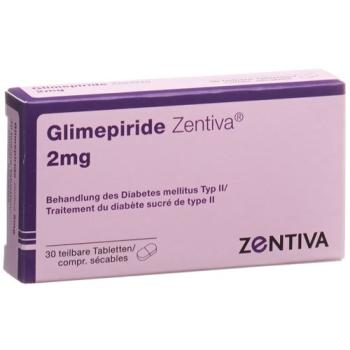 Glimepiride Zentiva Tabl 2 mg 30 pcs