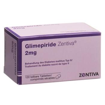 Glimepiride Zentiva Tabl 2 mg 120 pcs