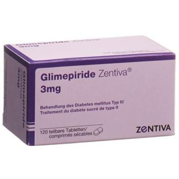 Glimepiride Zentiva Tabl 3 mg 120 pcs