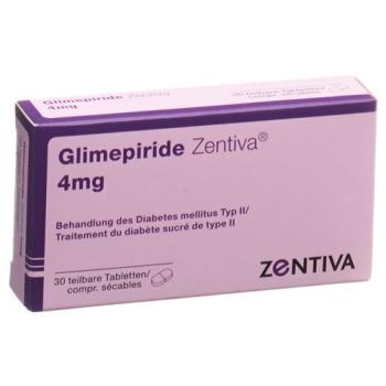 Glimepiride Zentiva Tabl 4 mg 30 pcs