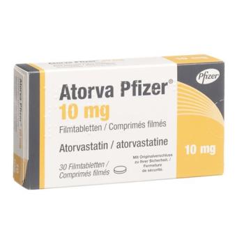 Atorva Pfizer Filmtablet 10 mg 30 pcs