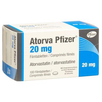 Atorva Pfizer Filmtablet 20 mg 100 pcs