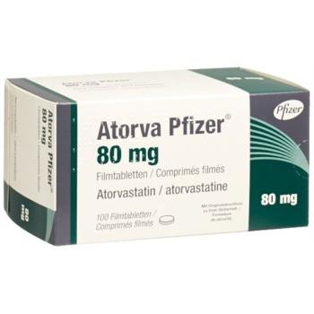 Atorva Pfizer Filmtablet 80 mg 100 pcs