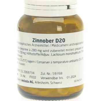 Weleda Cinnabar Tabl D 20 50 g