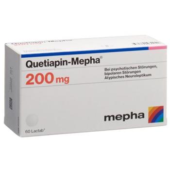 Quetiapin-Mepha Lactab 200 mg 100 pcs