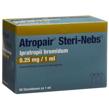 Atropair Steri-Nebs Inhal L&ouml;s 0.25 mg/ml 1 ml ampoule 60 pcs
