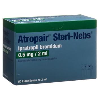 Atropair Steri-Nebs Inhal L&ouml;s 0.5 mg/2ml 2 ml ampoules 60 pcs