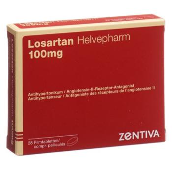 Losartan Helvepharm Filmtabl 100 mg 28 pcs