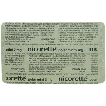 Nicorette Polar Mint Kaudepots 2 mg 210 pcs