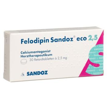 Felodipine Sandoz eco Ret Tabl 2.5 mg 30 pcs
