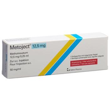 Metoject Inj L&ouml;s 12.5 mg/0.25ml Fertspr 0.25 ml