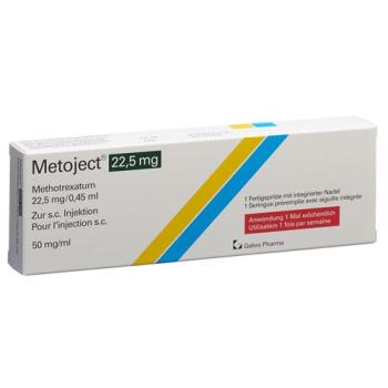 Metoject Inj L&ouml;s 22.5 mg/0.45ml Fertspr 0.45 ml