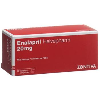 Enalapril Helvepharm Tabl 20 mg 28 pcs