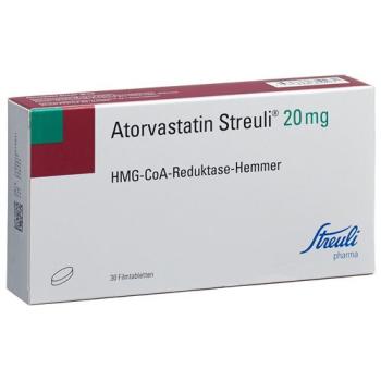 Atorvastatin Streuli film tablets 20 mg 30 pcs