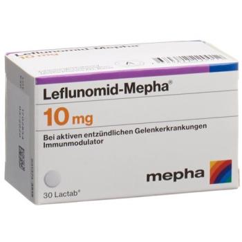 Leflunomide-Mepha Lactab 10 mg Ds 100 pcs