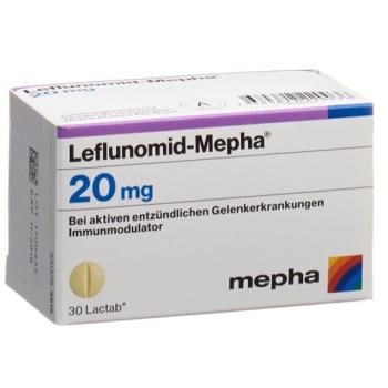 Leflunomide-Mepha Lactab 20 mg Ds 30 pcs