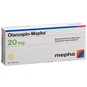 Olanzapin-Mepha Tabl 20 mg 28 pcs