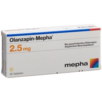 Olanzapin-Mepha Tabl 2.5 mg 28 pcs