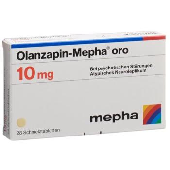 Olanzapin-Mepha oro Melting Tabl 10 mg 28 pcs