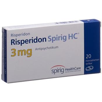 Risperidone Spirig HC Filmtabl 3 mg 20 pcs