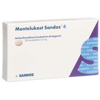 Montelukast Sandoz Kautabl 4 mg 28 pcs