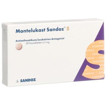 Montelukast Sandoz Kautabl 5 mg 28 pcs