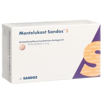 Montelukast Sandoz Kautabl 5 mg 98 pcs
