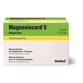 Magnesiocard Gran 5 mmol Citron 50 bags 5 g