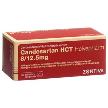 Candesartan HCT Helvepharm Tabl 8/12.5mg 100 pcs