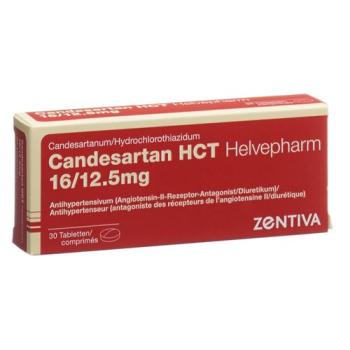 Candesartan HCT Helvepharm Tabl 16/12.5mg 30 pcs
