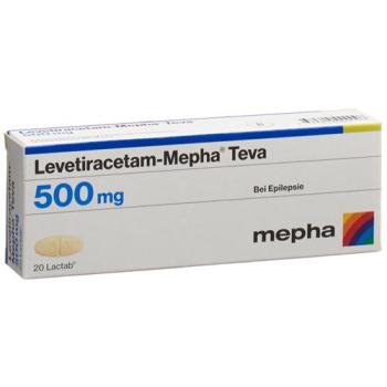 Levetiracetam-Mepha Teva Lactab 500 mg 20 pcs