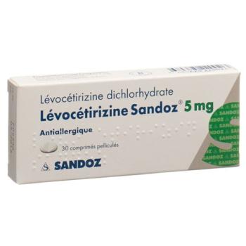 Levocetirizin Sandoz Filmtabl 5 mg 30 pcs