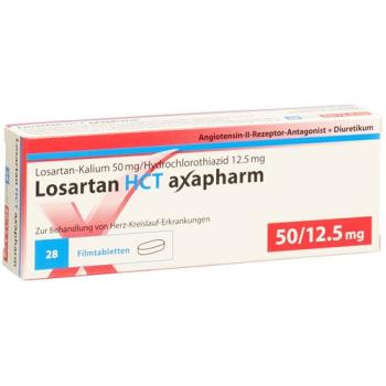 Losartan HCT Axapharm Filmtabl 50/12.5mg 98 pcs