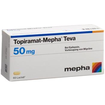 Topiramat Mepha Teva Lactabs 50mg 60 Stück