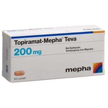 Topiramat Mepha Teva Lactabs 200mg 60 Stück