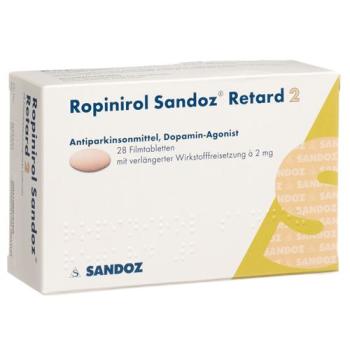 Ropinirole Sandoz Retard Ret Tabl 2 mg 28 pcs
