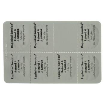 Ropinirole Sandoz Retard Ret Tabl 4 mg 28 pcs