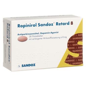 Ropinirole Sandoz Retard Ret Tabl 8 mg 28 pcs