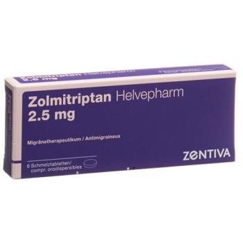 Zolmitriptan Helvepharm Melting Tabl 2.5 mg 6 pcs