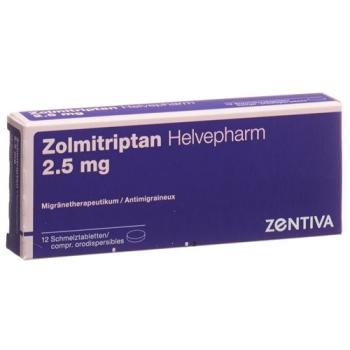 Zolmitriptan Helvepharm Melting Tabl 2.5 mg 12 pcs