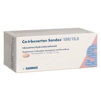 Co-Irbesartan Sandoz film tablets 150/12.5 mg 98 pcs