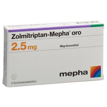 Zolmitriptan-Mepha oro Melting Tabl 2.5 mg 12 pcs