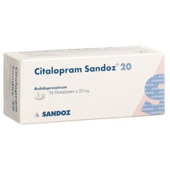 Citalopram Sandoz film tablets 20 mg 98 pcs