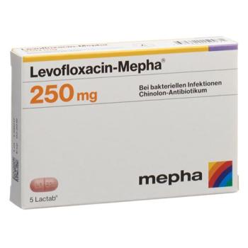 Levofloxacin-Mepha Lactab 250 mg 10 pcs