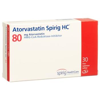 Atorvastatin Spirig HC Filmtabl 80 mg 30 pcs